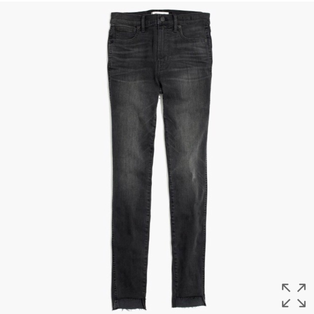 Madewell 10” Black High Rise Skinny Jeans